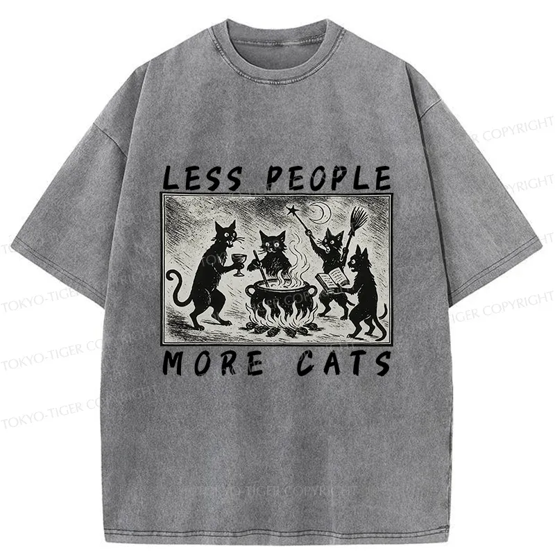 Tokyo-Tiger Cat Sacrifice Ceremony Washed T-Shirt