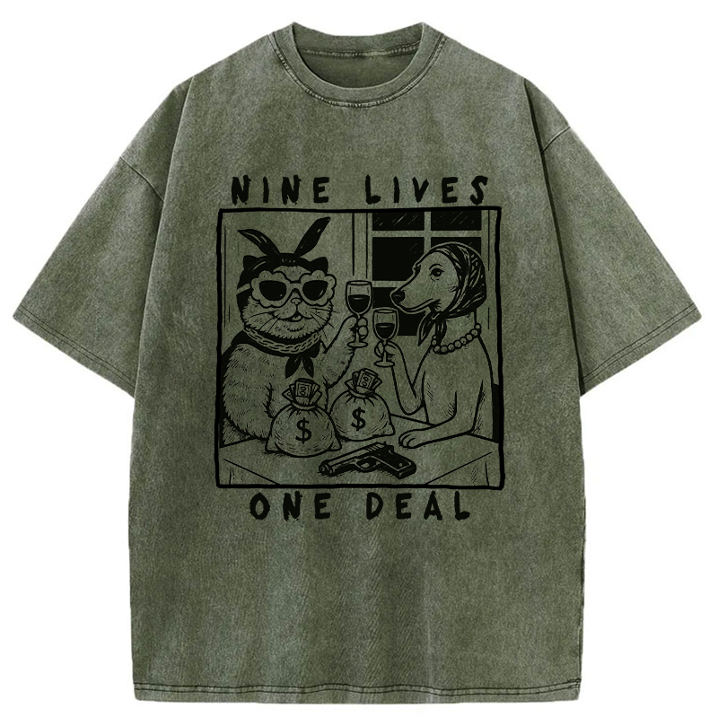 Tokyo-Tiger Partners In Paw-crime Washed T-Shirt