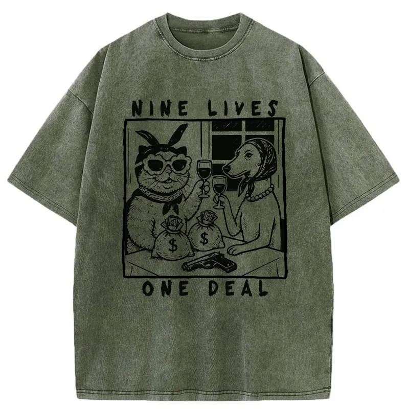 Tokyo-Tiger Partners In Paw-crime Washed T-Shirt