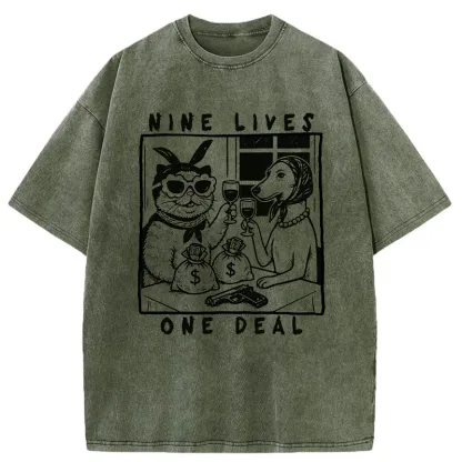 Tokyo-Tiger Partners In Paw-crime Washed T-Shirt
