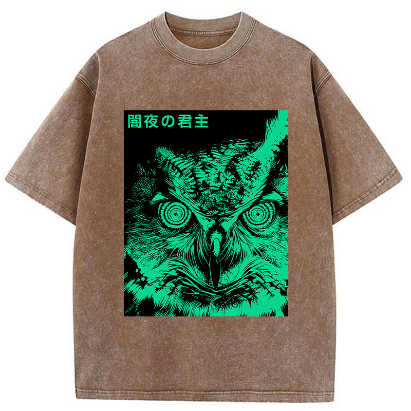 Tokyo-Tiger Lord Of The Dark Night Washed T-Shirt