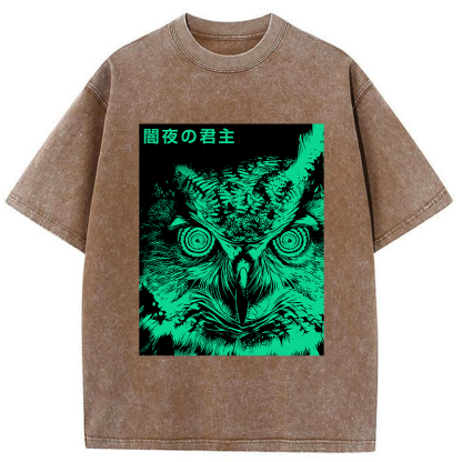 Tokyo-Tiger Lord Of The Dark Night Washed T-Shirt