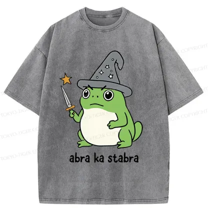 Tokyo-Tiger Frog Magician Washed T-Shirt