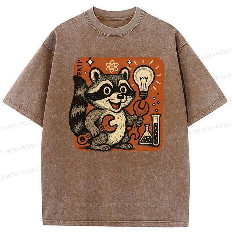 Tokyo-Tiger ENTP Raccoon Washed T-Shirt