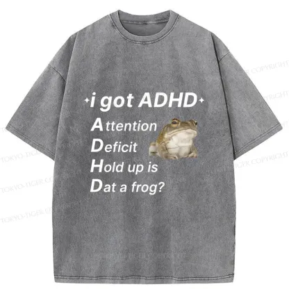Tokyo-Tiger ADHD Frog Washed T-Shirt