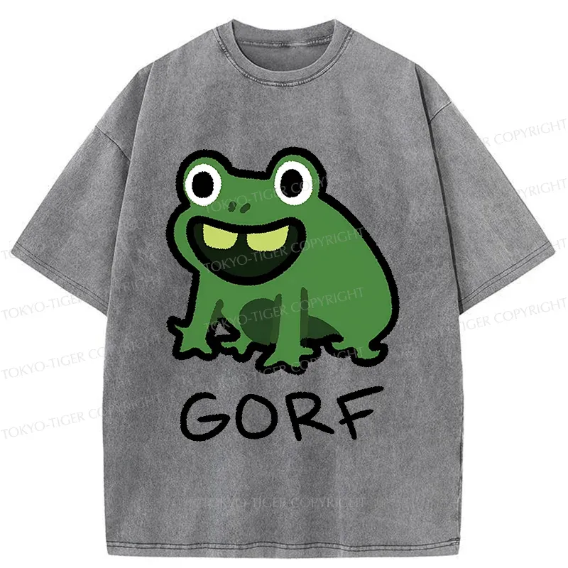 Tokyo-Tiger GORF Funny Washed T-Shirt
