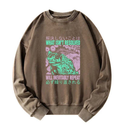 Tokyo-Tiger What Ist Resolved Forg Washed Sweatshirt