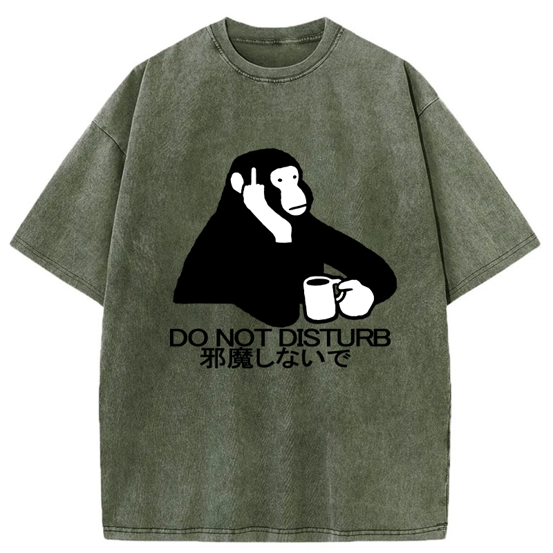 Tokyo-Tiger Do Not Disturb Washed T-Shirt