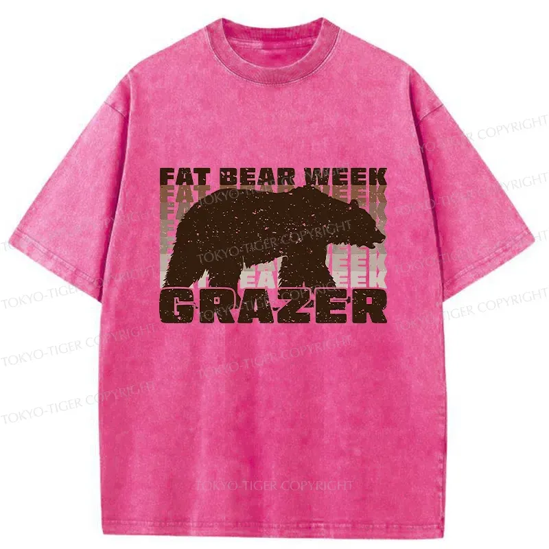 Tokyo-Tiger Grazer Animal Funny Washed T-Shirt