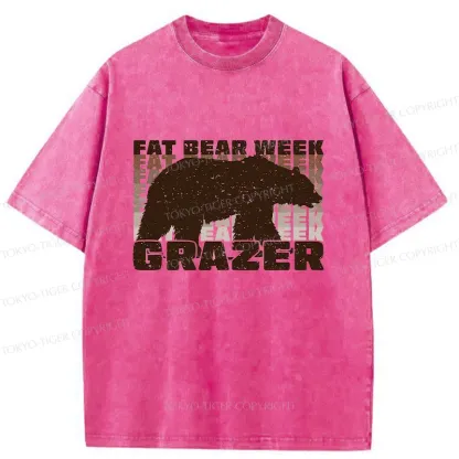 Tokyo-Tiger Grazer Animal Funny Washed T-Shirt