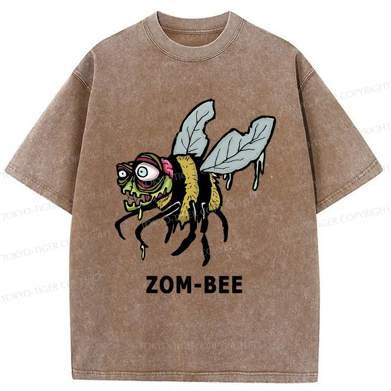 Tokyo-Tiger Halloween Zom-Bee Washed T-Shirt