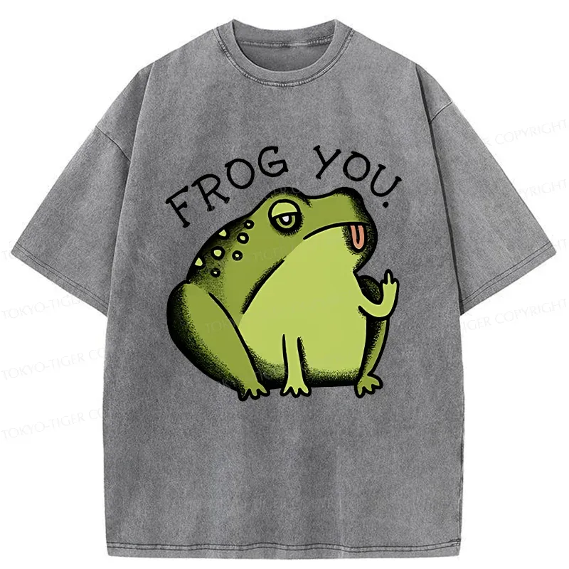 Tokyo-Tiger Frog Taunt You Washed T-Shirt