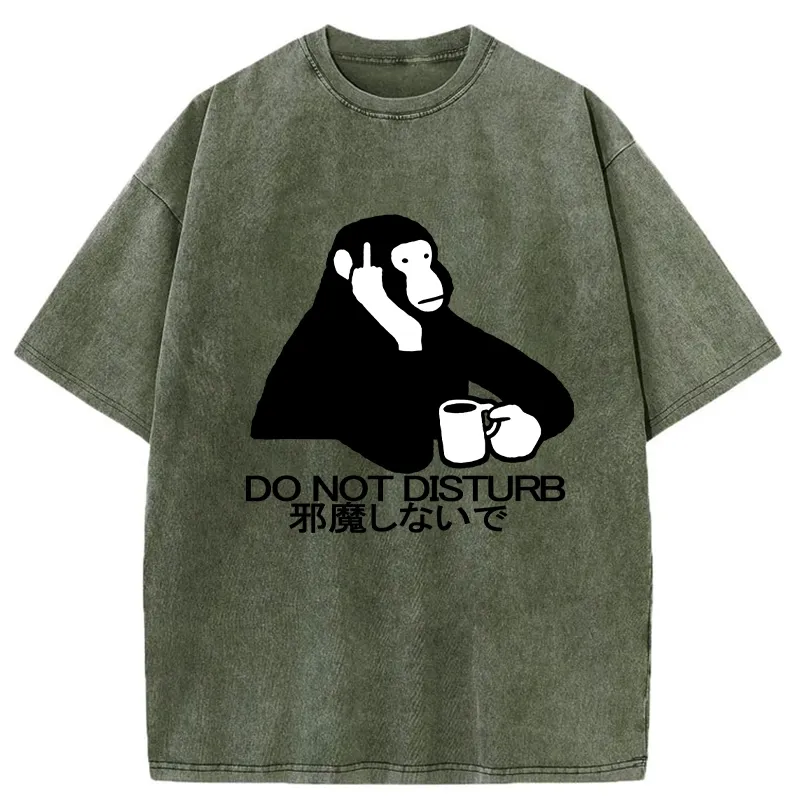 Tokyo-Tiger Do Not Disturb Washed T-Shirt