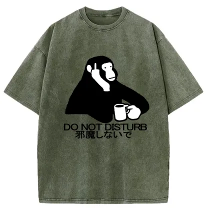 Tokyo-Tiger Do Not Disturb Washed T-Shirt