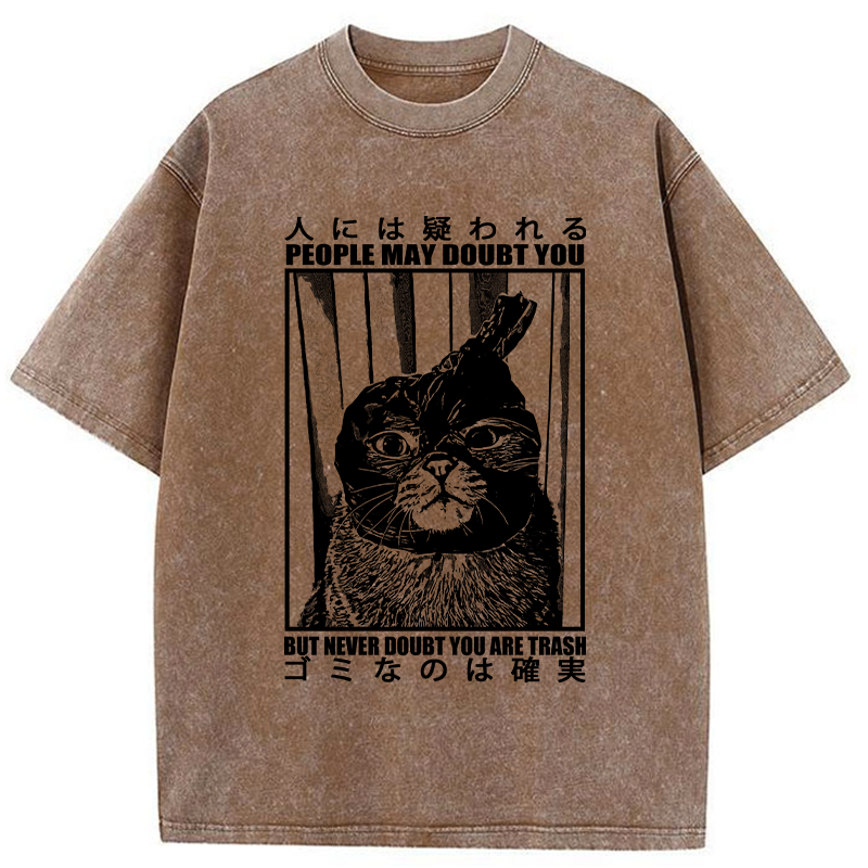 Tokyo-Tiger I'm Sure It's Trash Washed T-Shirt