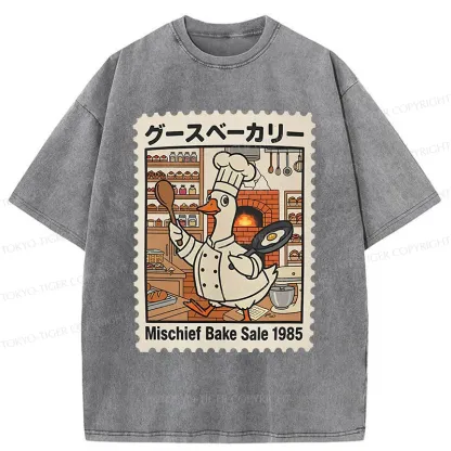 Tokyo-Tiger Stupid Goose Chef Washed T-Shirt