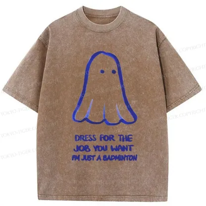 Tokyo-Tiger Funny Ghost Washed T-Shirt