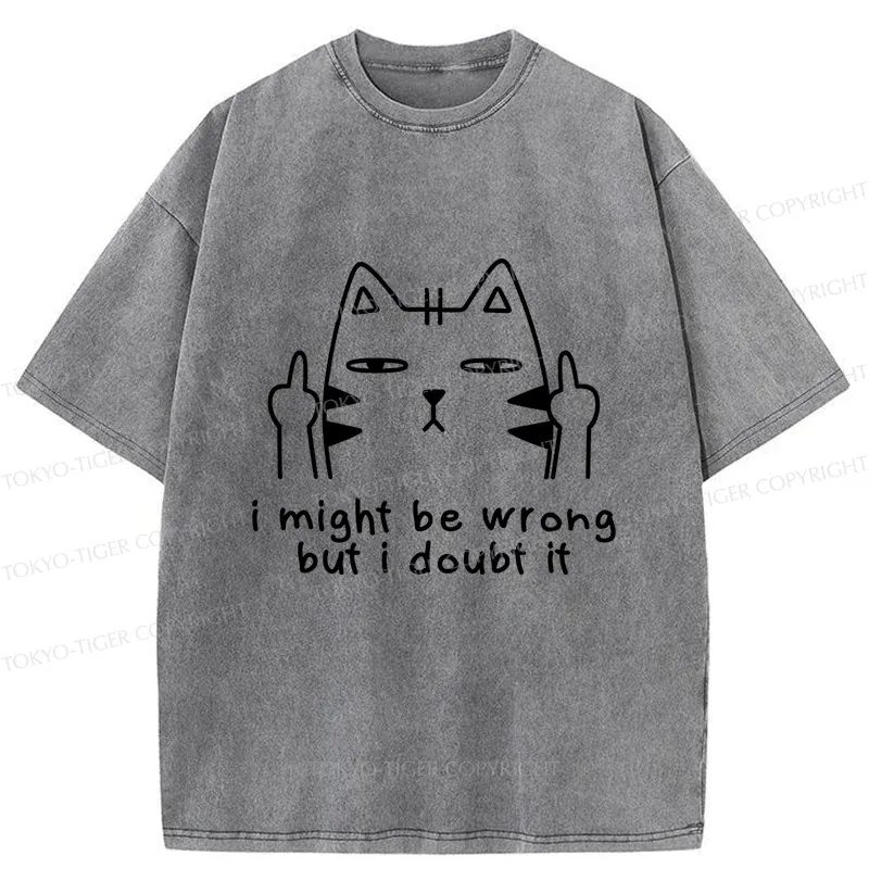 Tokyo-Tiger Cat Taunts You Washed T-Shirt