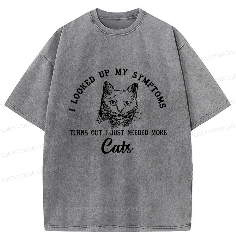 Tokyo-Tiger More Cats Meme Washed T-Shirt