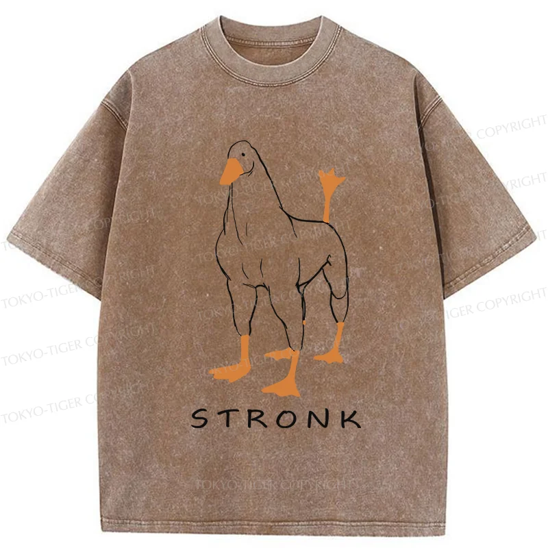 Tokyo-Tiger Strong Goose Washed T-Shirt