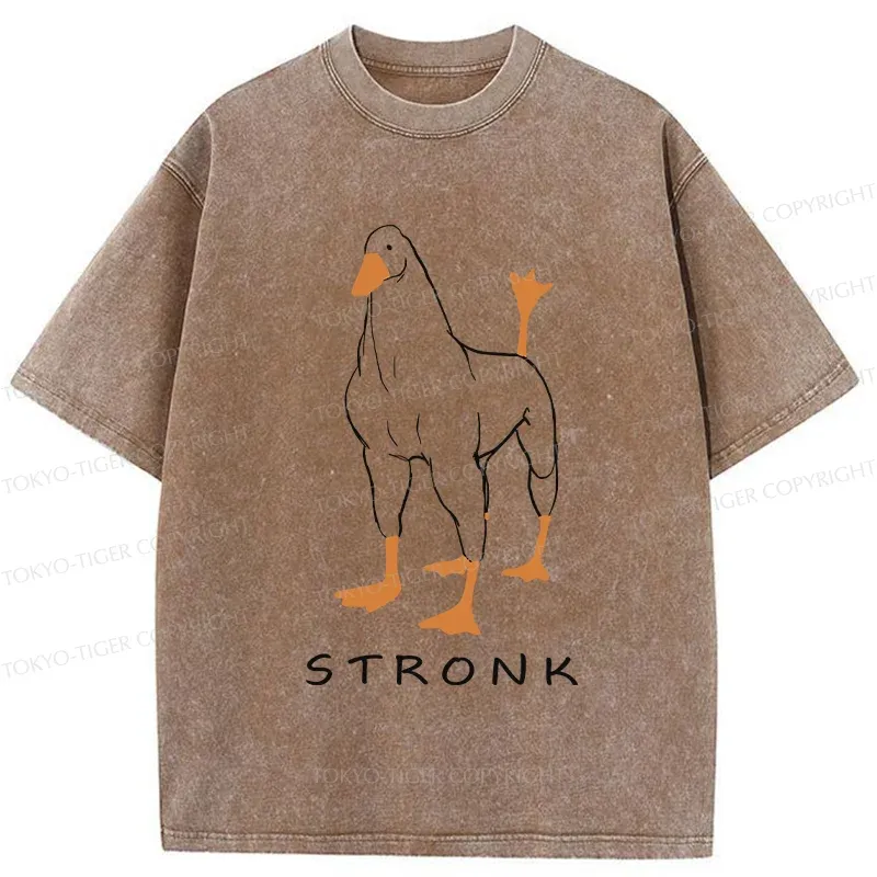 Tokyo-Tiger Strong Goose Washed T-Shirt