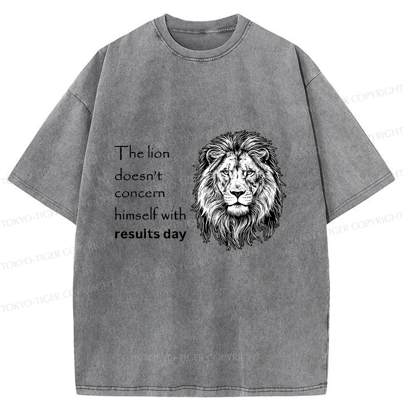 Tokyo-Tiger Fearless Lion Washed T-Shirt