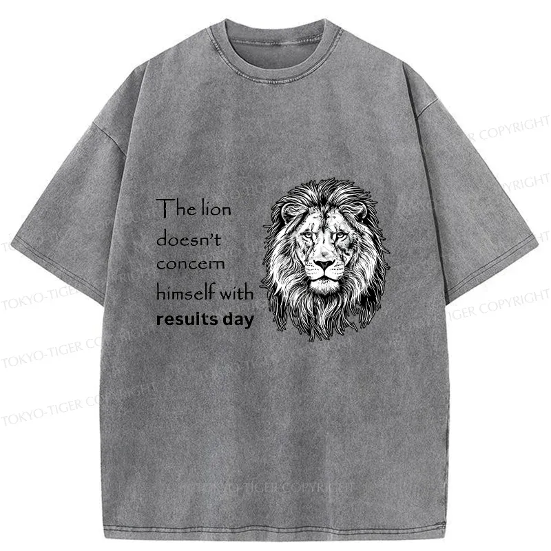 Tokyo-Tiger Fearless Lion Washed T-Shirt