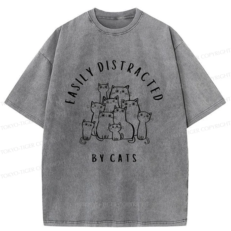 Tokyo-Tiger Focus On The Cats Washed T-Shirt