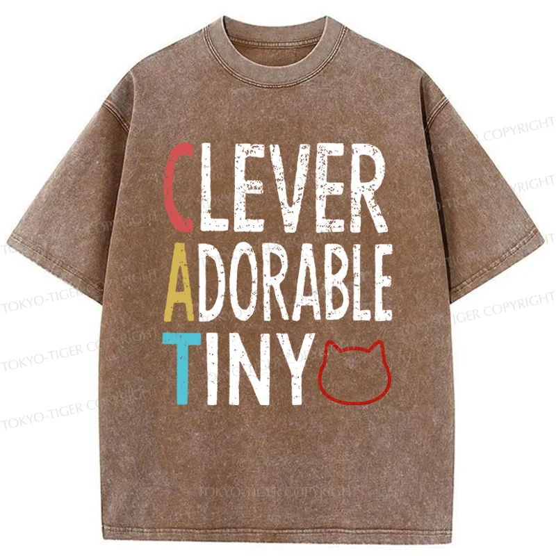 Tokyo-Tiger Qualities Of The Cat Washed T-Shirt