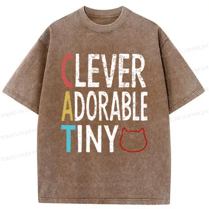 Tokyo-Tiger Qualities Of The Cat Washed T-Shirt