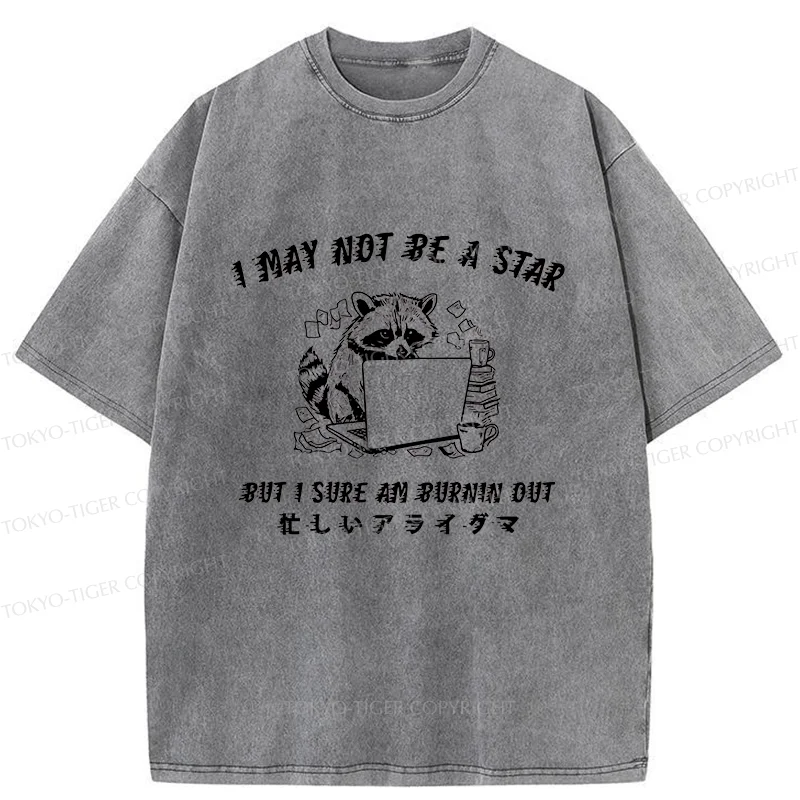 Tokyo-Tiger Busy Raccoon Washed T-Shirt