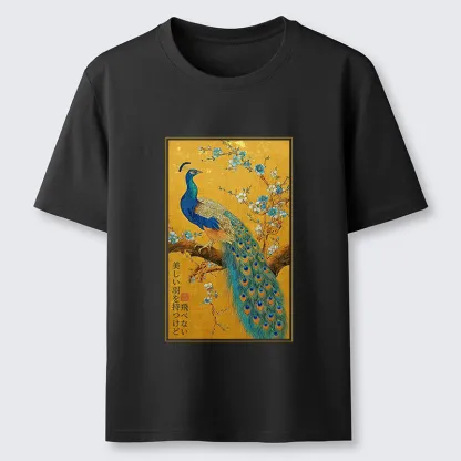 Tokyo-Tiger The Peacock's Silent Elegance Classic T-Shirt