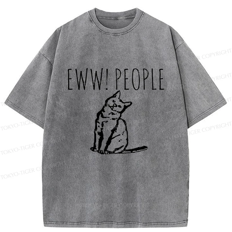 Tokyo-Tiger Cats That Dislike Humans Washed T-Shirt