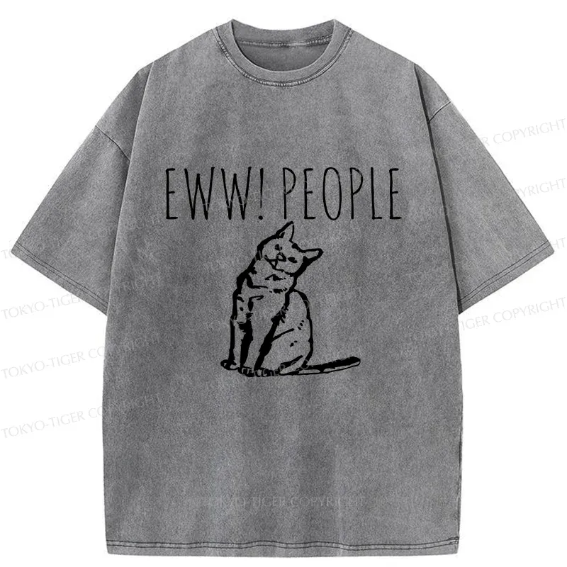 Tokyo-Tiger Cats That Dislike Humans Washed T-Shirt