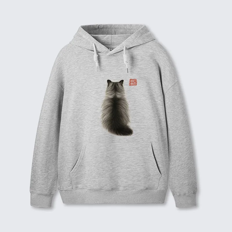 Tokyo-Tiger Cat's Back Ink Painting Classic Hoodie