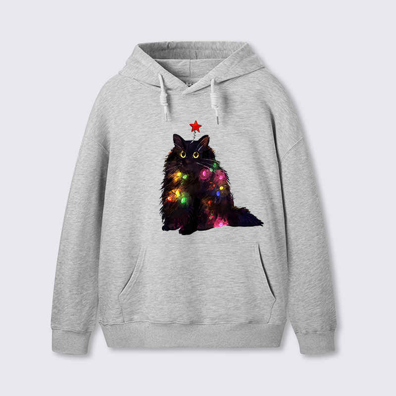 Tokyo-Tiger Christmas Lights Cat Classic Hoodie