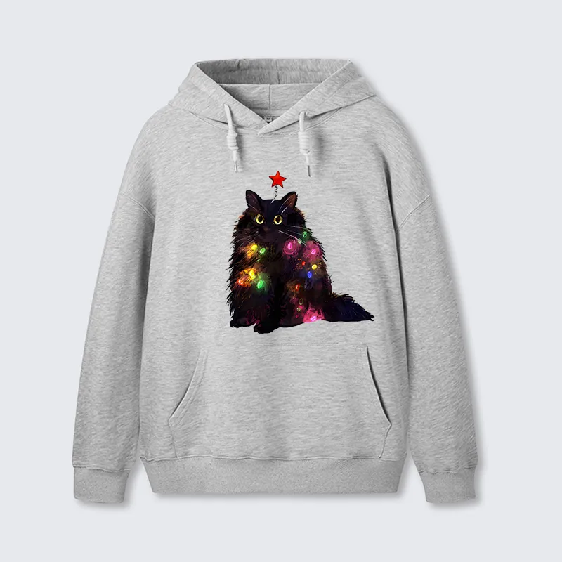 Tokyo-Tiger Christmas Lights Cat Classic Hoodie