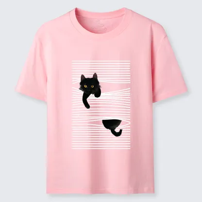 Tokyo-Tiger Cat Scratching Curtain Classic T-Shirt