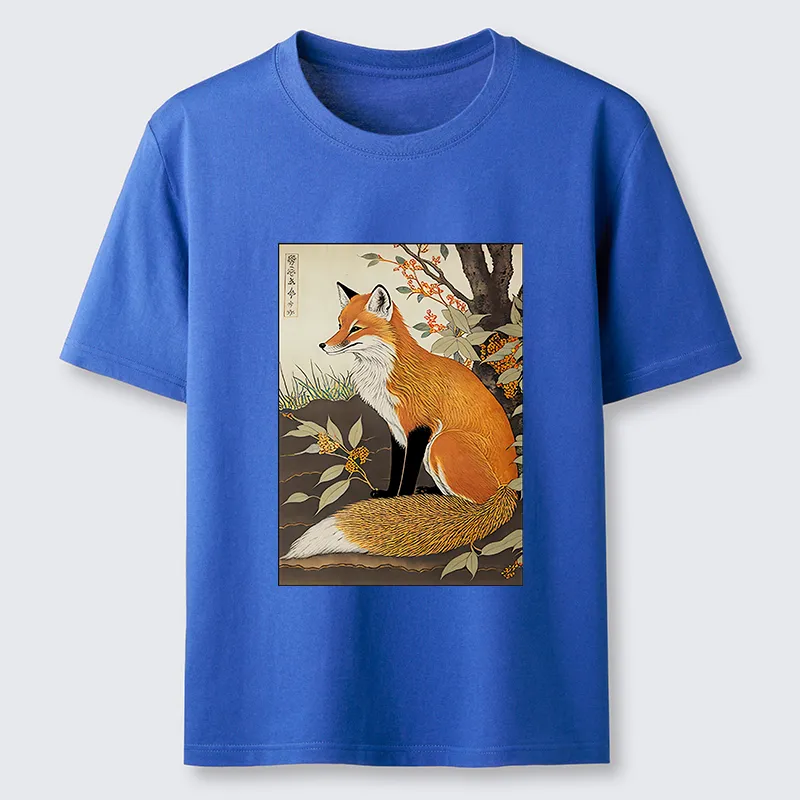 Tokyo-Tiger Ukiyo-e Fox Classic T-Shirt