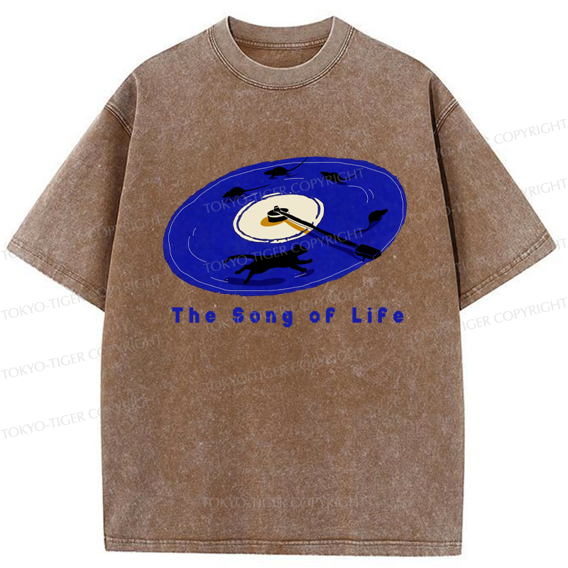 Tokyo-Tiger The Song Of Life Washed T-Shirt