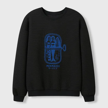 Tokyo-Tiger Mermaid Can Waffle Sweatshirt