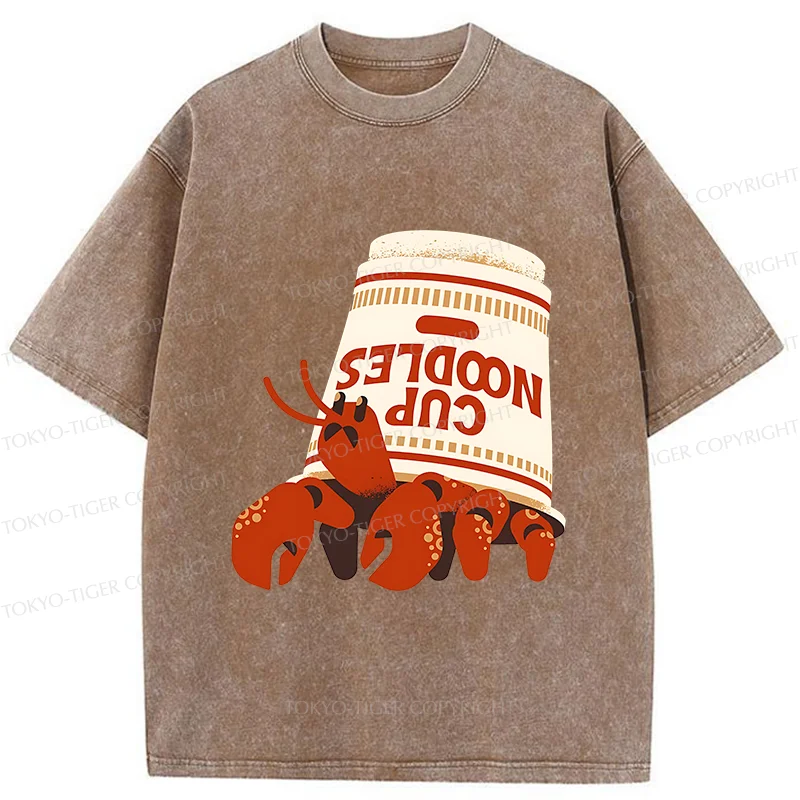 Tokyo-Tiger Ramen Hermit Crab Washed T-Shirt