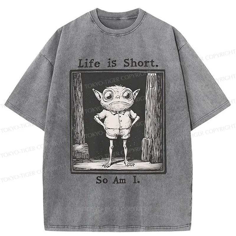 Tokyo-Tiger Short Life Of A Goblin Washed T-Shirt