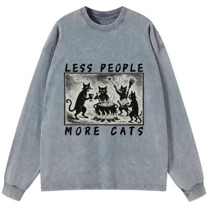 Tokyo-Tiger Cat Sacrifice Ceremony Washed Long Sleeve T-Shirt