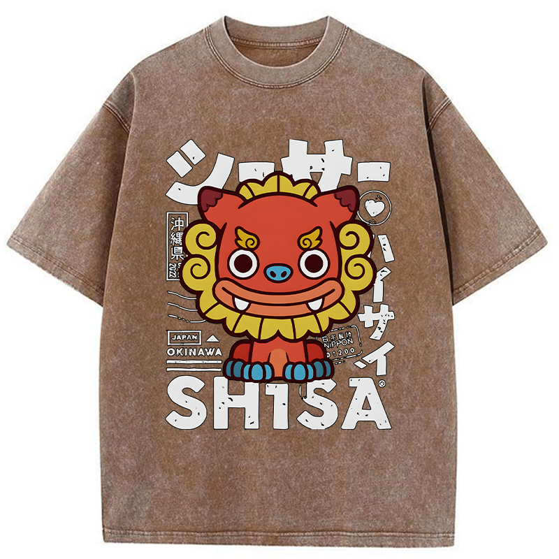 Tokyo-Tiger Okinawa Prefecture Japan Washed T-Shirt