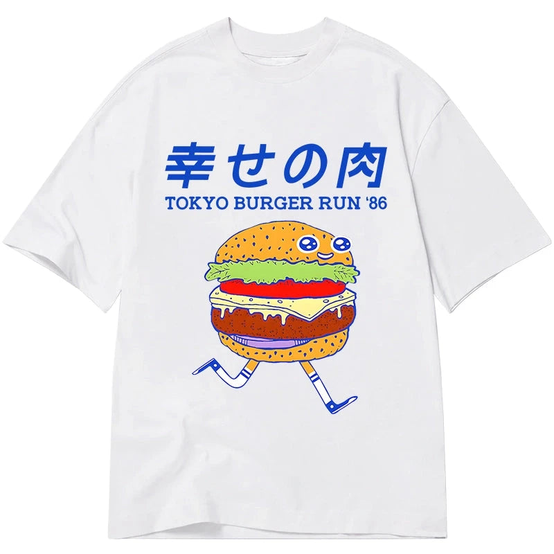 Tokyo-Tiger Tokyo Burger Run Japanese Classic T-Shirt