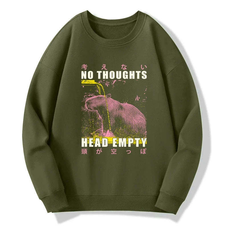 Tokyo-Tiger No Thoughts Head Empty Sweatshirt