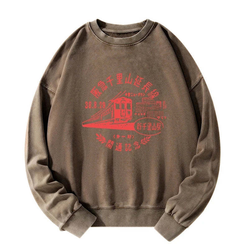 Tokyo-Tiger TOKYO 1929 Train Washed Sweatshirt
