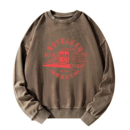 Tokyo-Tiger TOKYO 1929 Train Washed Sweatshirt