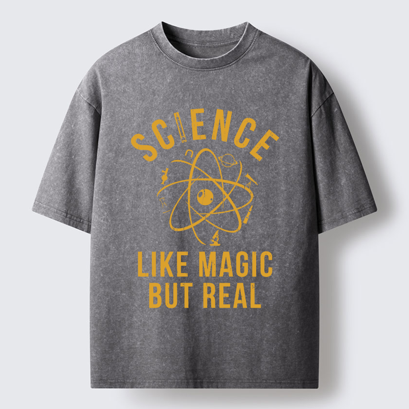 Tokyo-Tiger Science Is Magic Washed T-Shirt